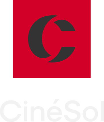 logo cinésol rouge et noir